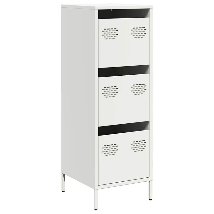 Hoge kast 39x35x103,5 cm staal zwart
