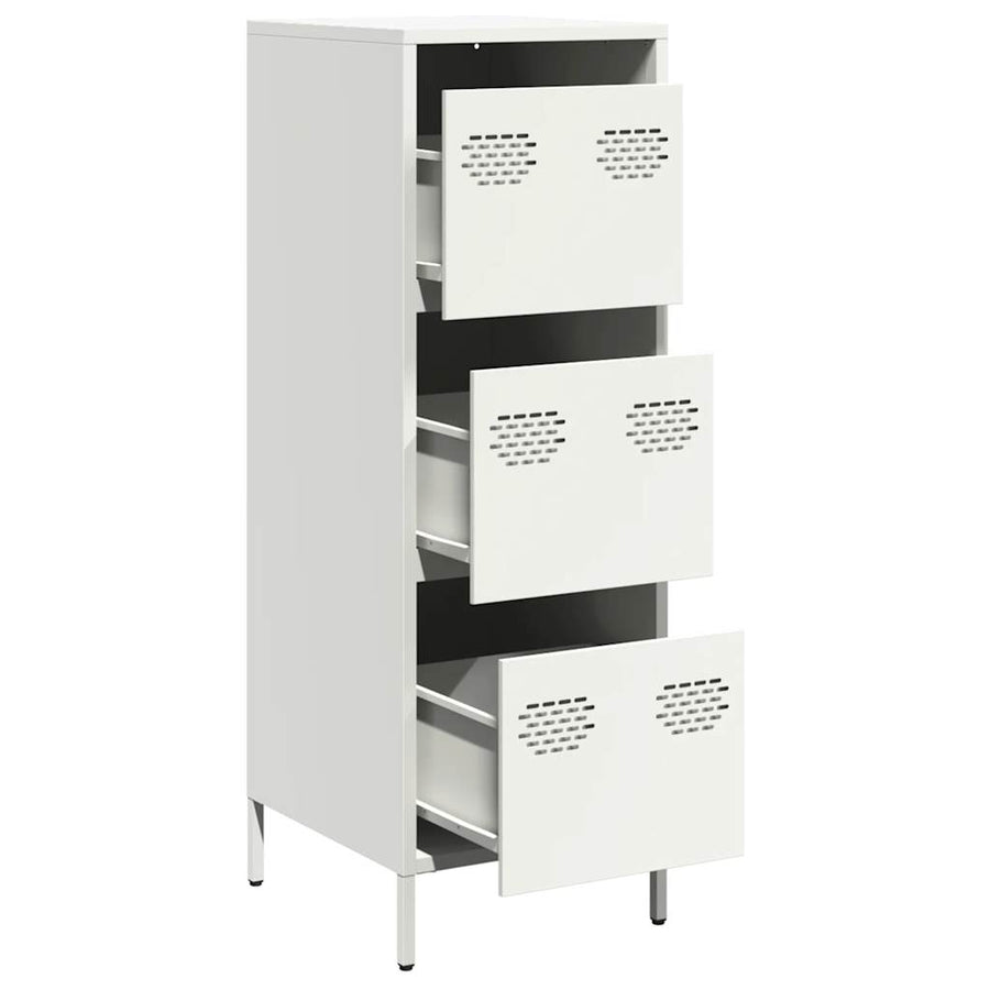 Hoge kast 39x35x103,5 cm staal zwart