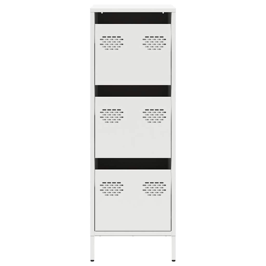 Hoge kast 39x35x103,5 cm staal zwart