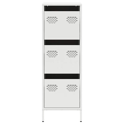 Hoge kast 39x35x103,5 cm staal zwart
