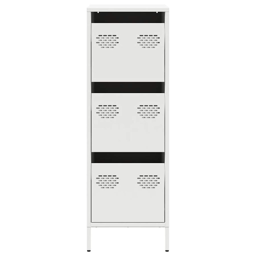 Hoge kast 39x35x103,5 cm staal zwart