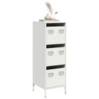 Hoge kast 39x35x103,5 cm staal wit