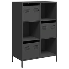 Hoge kast 68x39x103,5 cm staal zwart