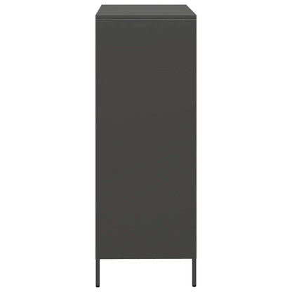 Hoge kast 68x39x103,5 cm staal zwart