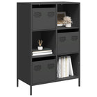 Tall cabinet 68x39x103.5 cm steel black