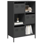 Hoge kast 68x39x103,5 cm staal zwart