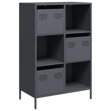 Hoge kast 68x39x103,5 cm staal antracietkleurig