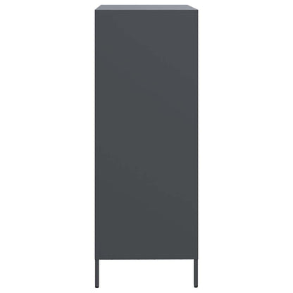 Hoge kast 68x39x103,5 cm staal antracietkleurig