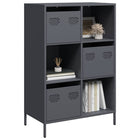 Tall cabinet 68x39x103.5 cm steel anthracite-coloured