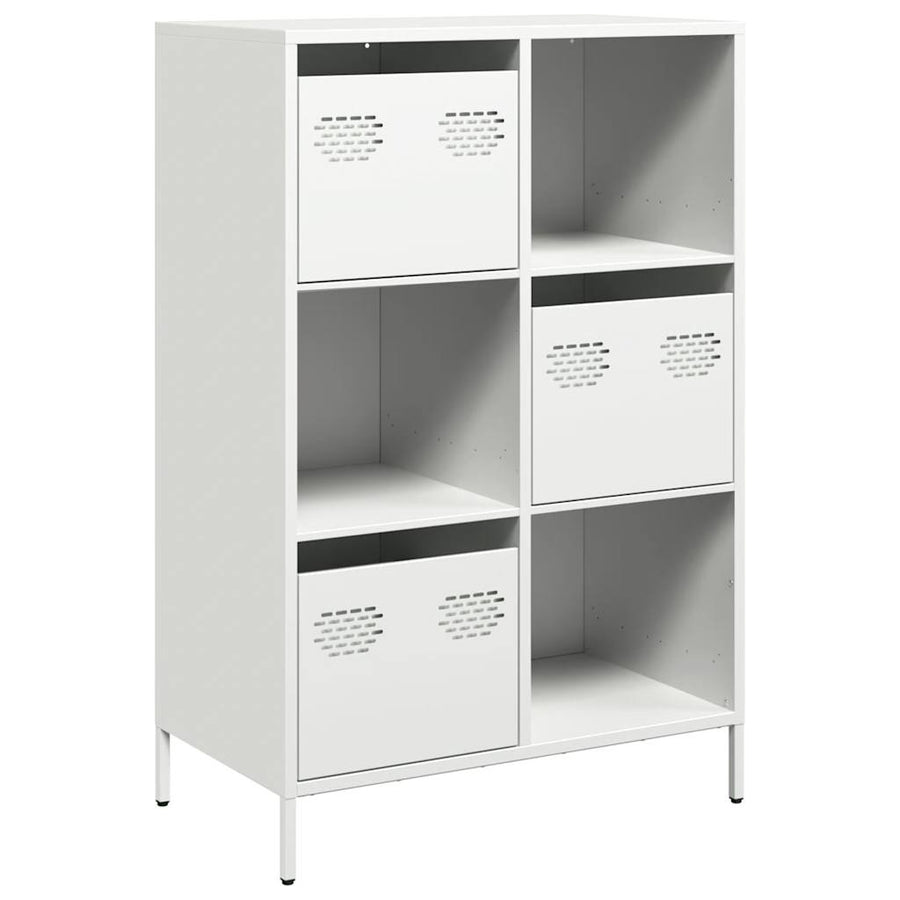 Hoge kast 68x39x103,5 cm staal wit