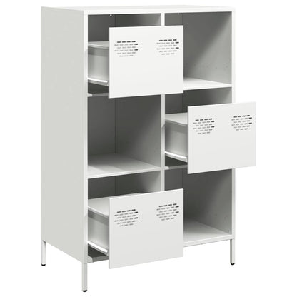 Hoge kast 68x39x103,5 cm staal wit