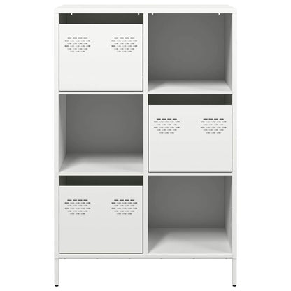Hoge kast 68x39x103,5 cm staal wit