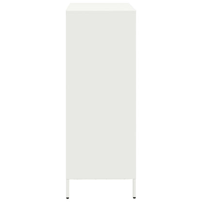 Hoge kast 68x39x103,5 cm staal wit