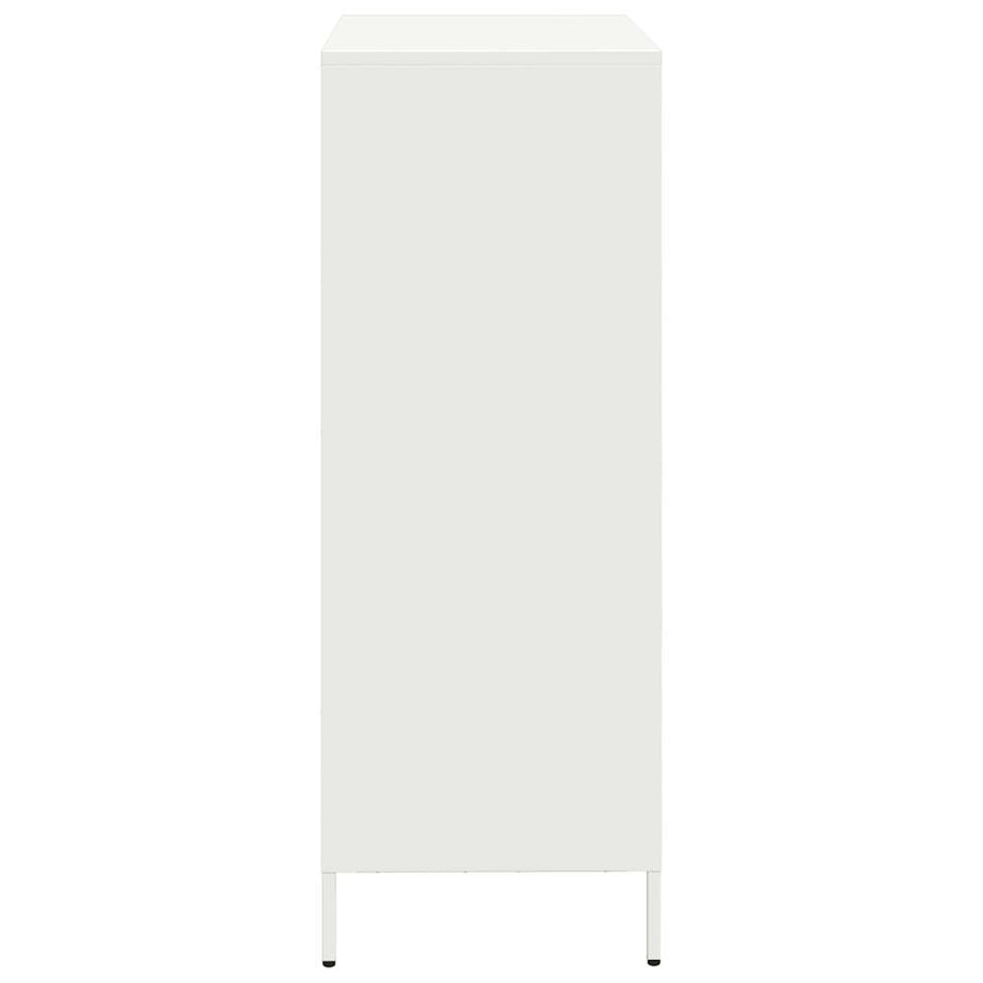 Hoge kast 68x39x103,5 cm staal wit
