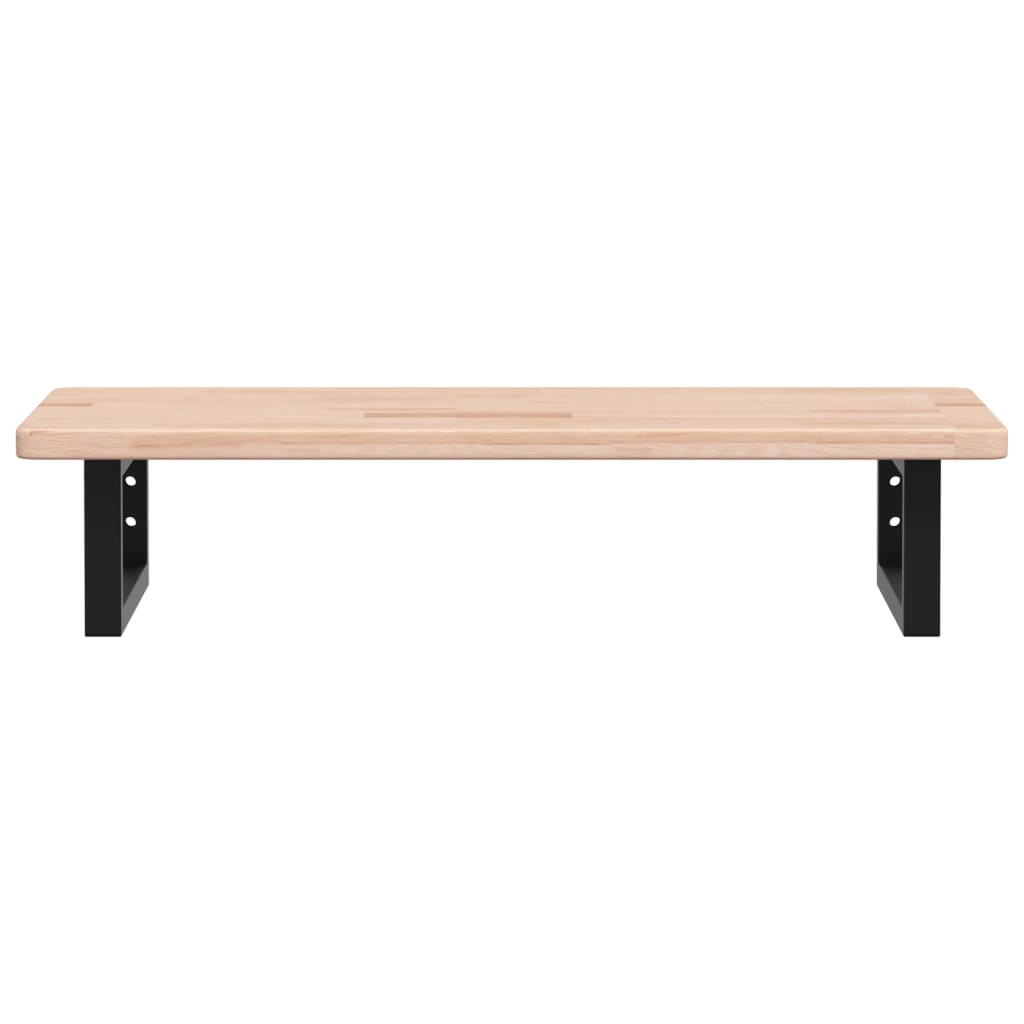 Badkamer wandschap staal en massief eikenhout