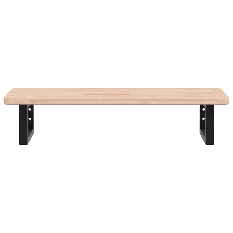 Badkamer wandschap staal en massief eikenhout