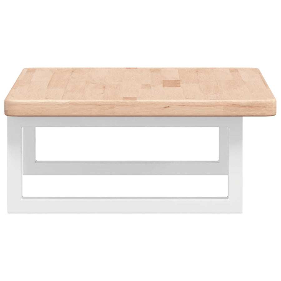 Badkamer wandschap staal en massief eikenhout