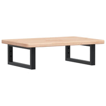 Badkamer wandschap staal en massief eikenhout