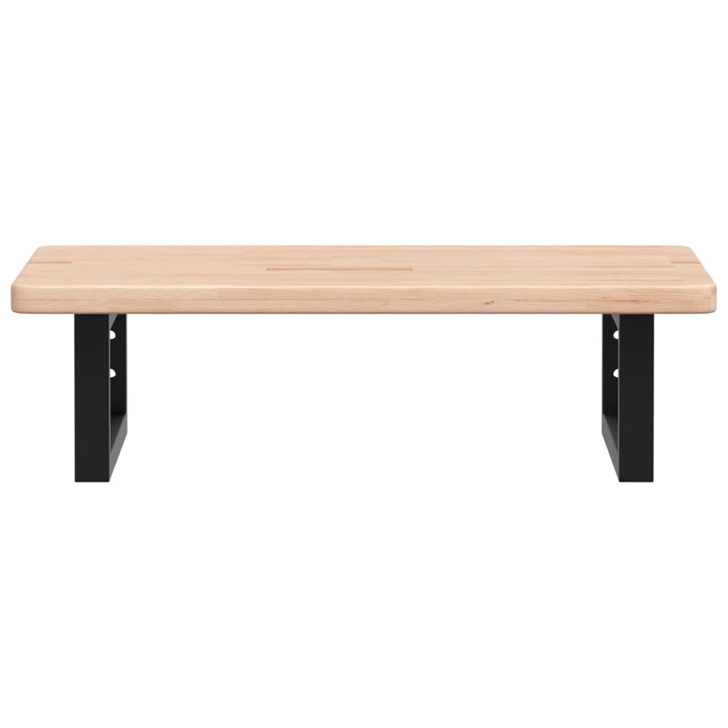 Badkamer wandschap staal en massief eikenhout