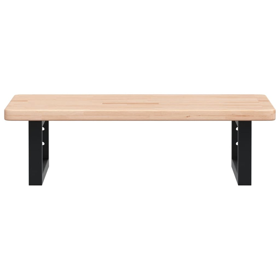 Badkamer wandschap staal en massief eikenhout