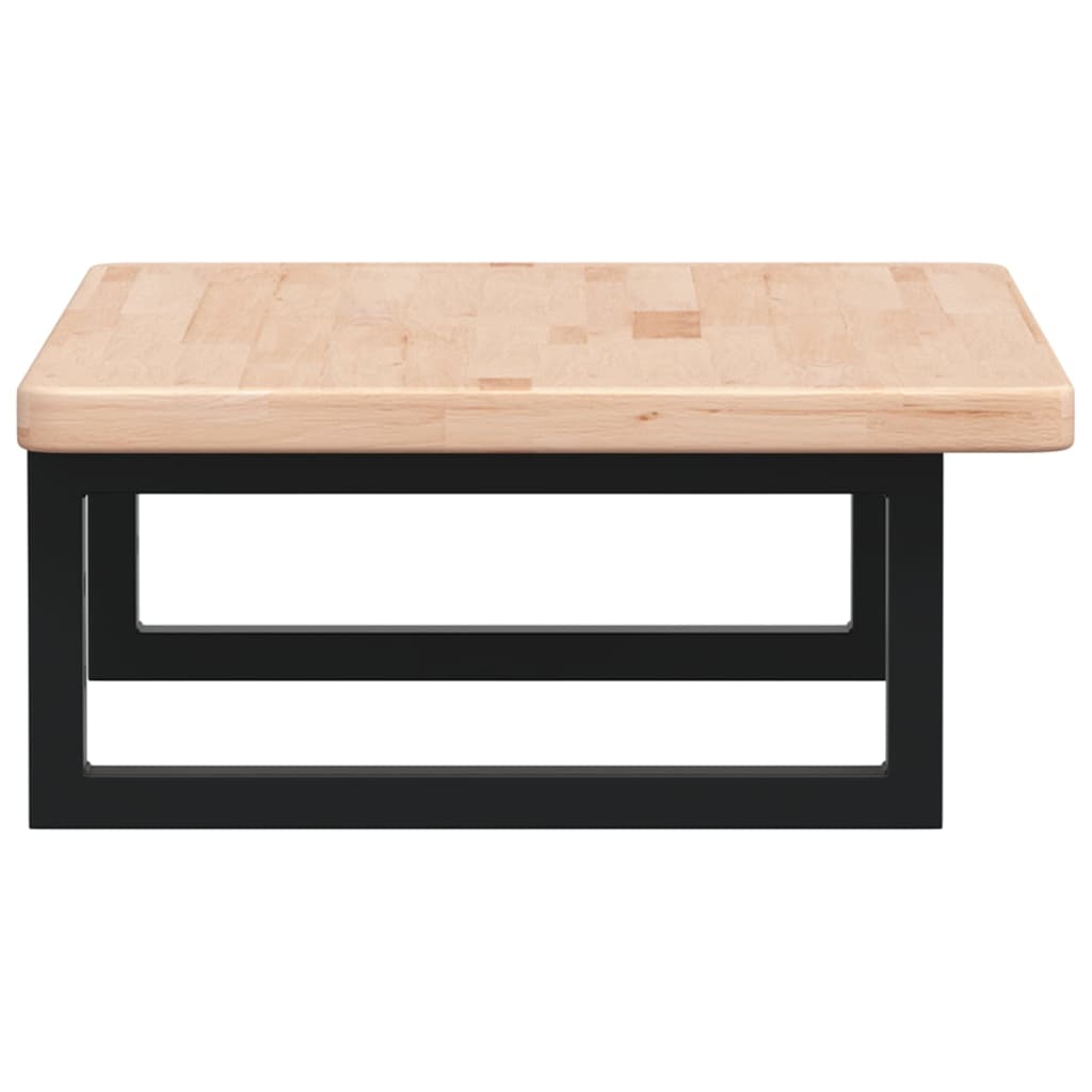 Badkamer wandschap staal en massief eikenhout