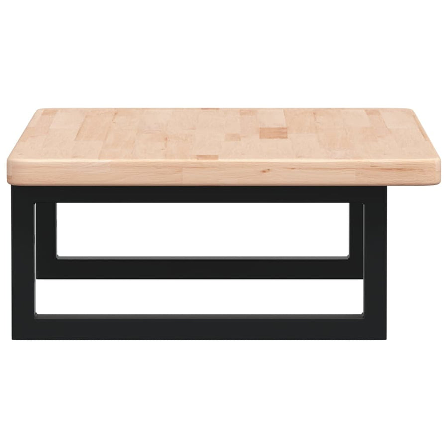 Badkamer wandschap staal en massief eikenhout