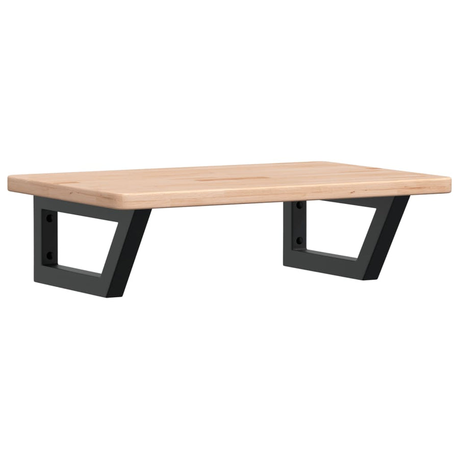 Badkamer wandschap staal en massief eikenhout