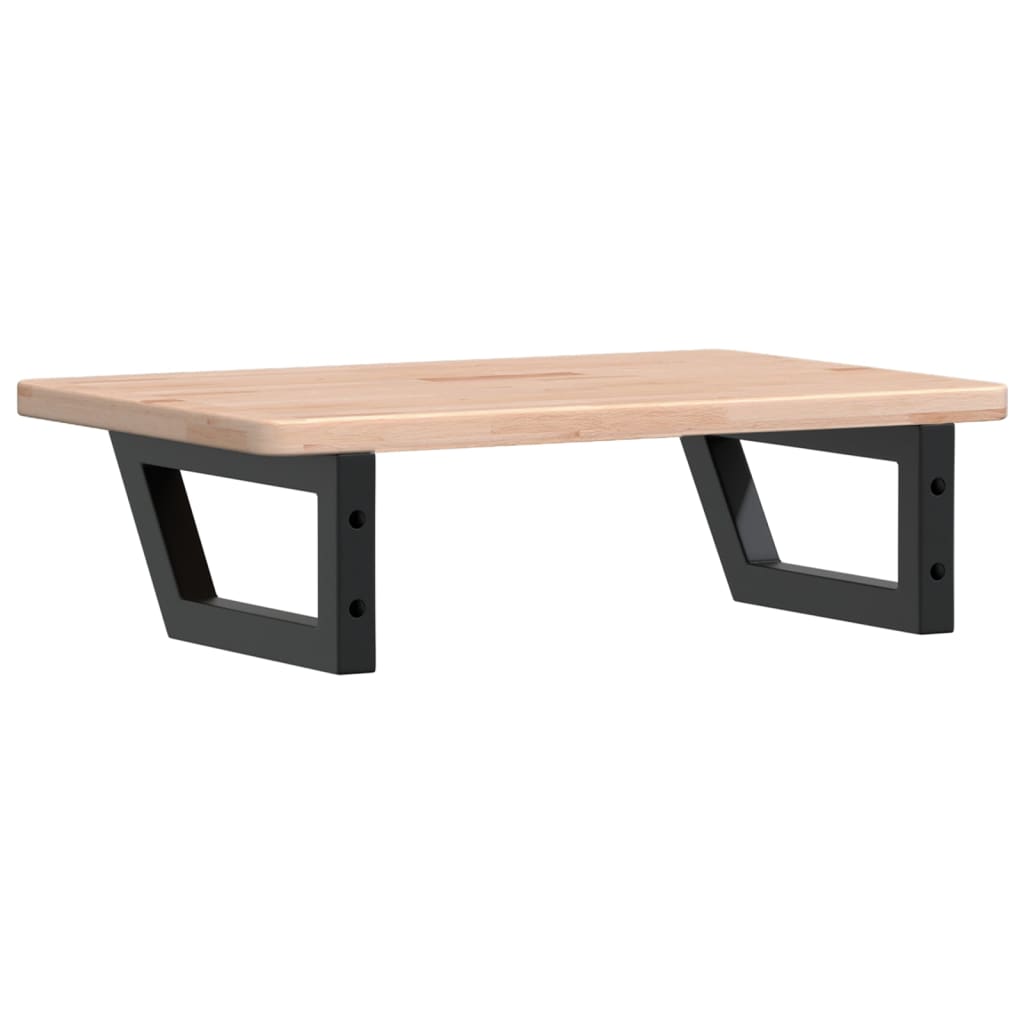 Badkamer wandschap staal en massief eikenhout