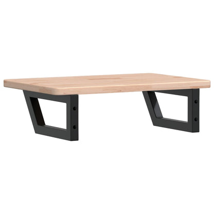 Badkamer wandschap staal en massief eikenhout