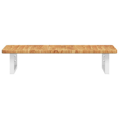 Badkamer wandschap staal en massief eikenhout