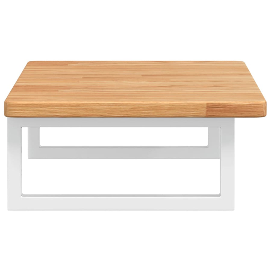Badkamer wandschap staal en massief eikenhout