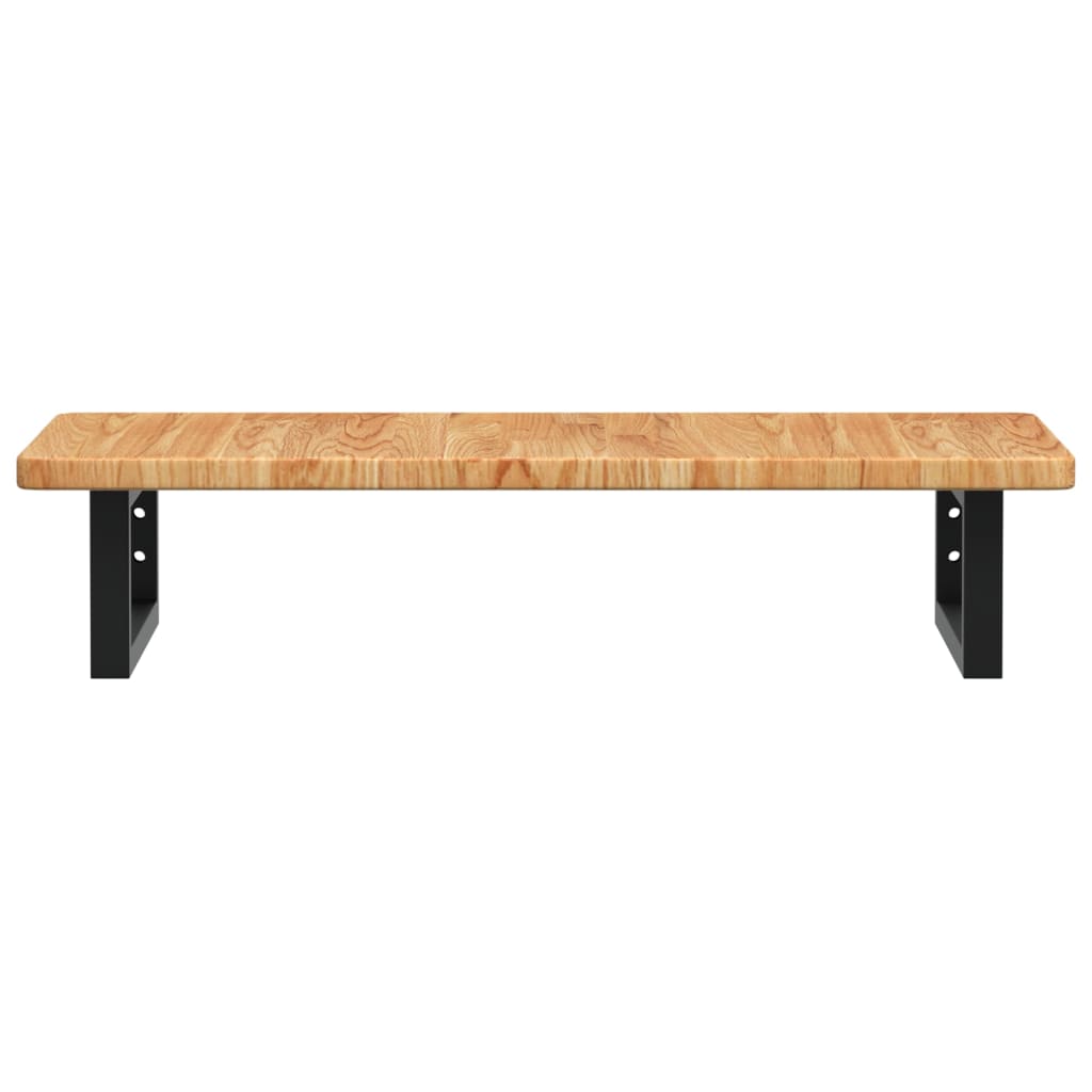Badkamer wandschap staal en massief eikenhout