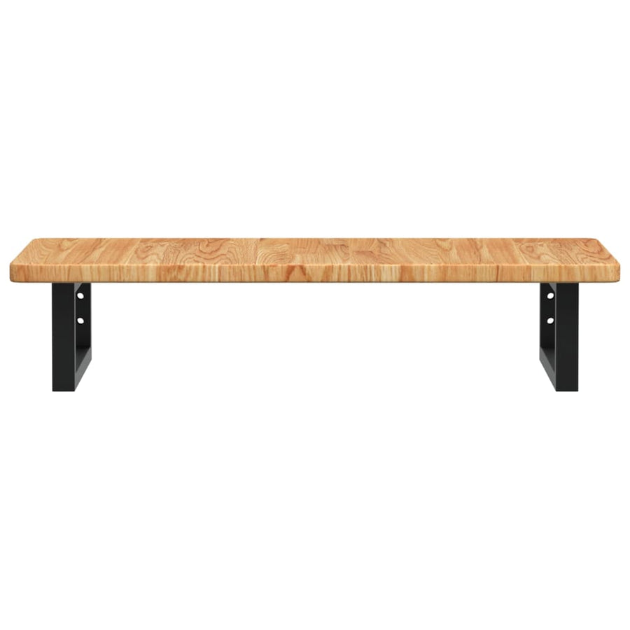 Badkamer wandschap staal en massief eikenhout