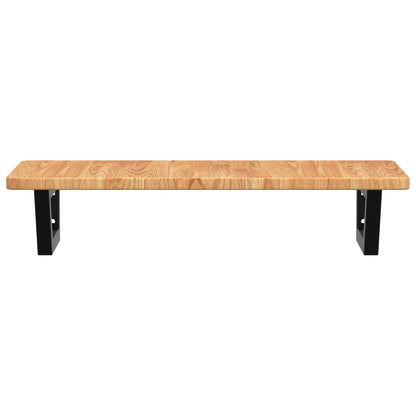 Badkamer wandschap staal en massief eikenhout
