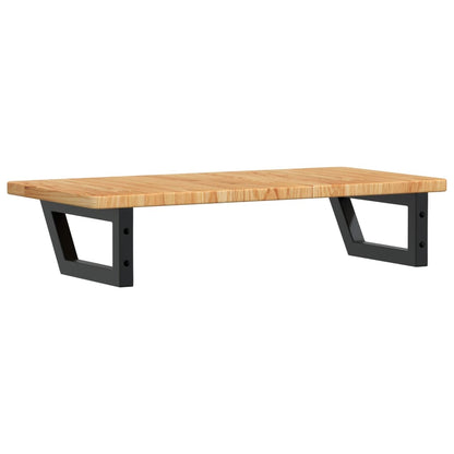 Badkamer wandschap staal en massief eikenhout