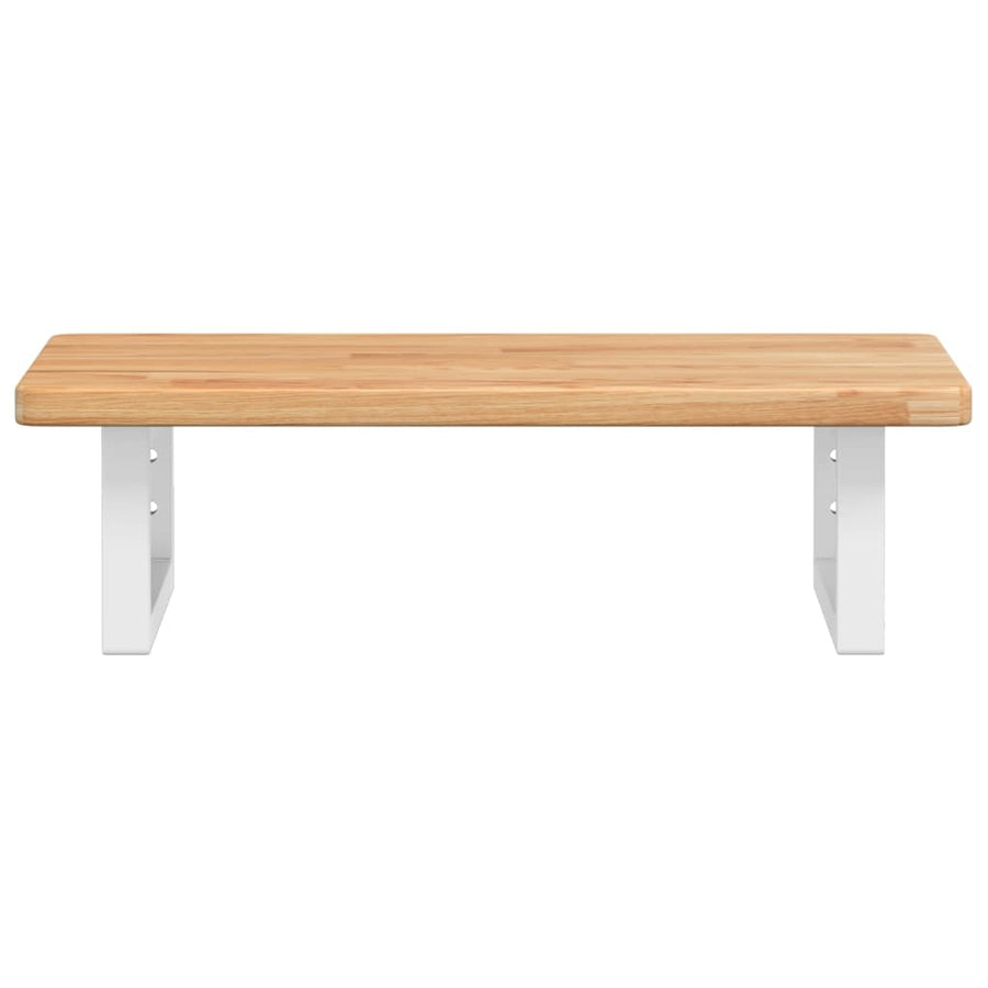Badkamer wandschap staal en massief eikenhout