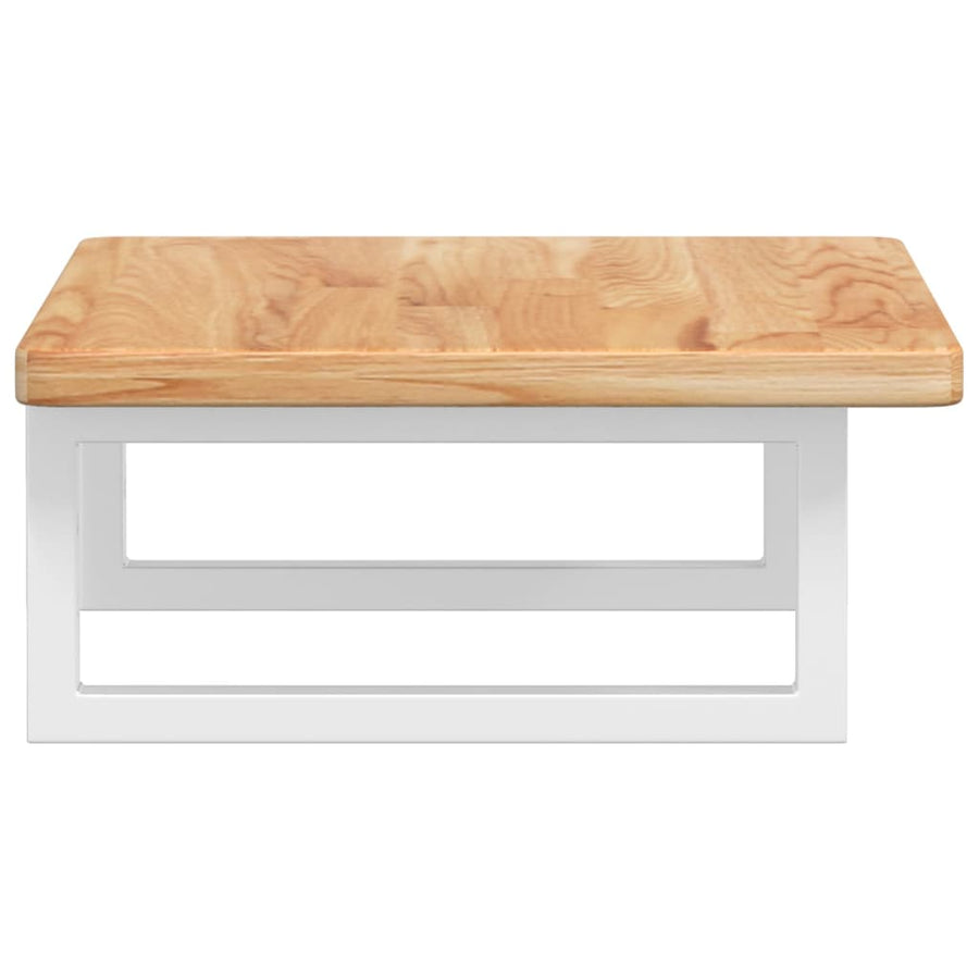 Badkamer wandschap staal en massief eikenhout
