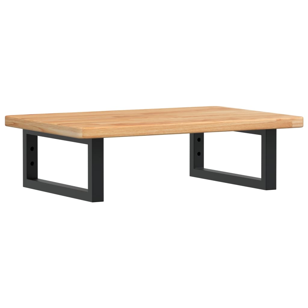 Badkamer wandschap staal en massief eikenhout