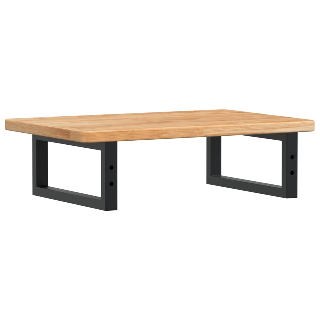 Badkamer wandschap staal en massief eikenhout