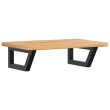 Badkamer wandschap staal en massief eikenhout