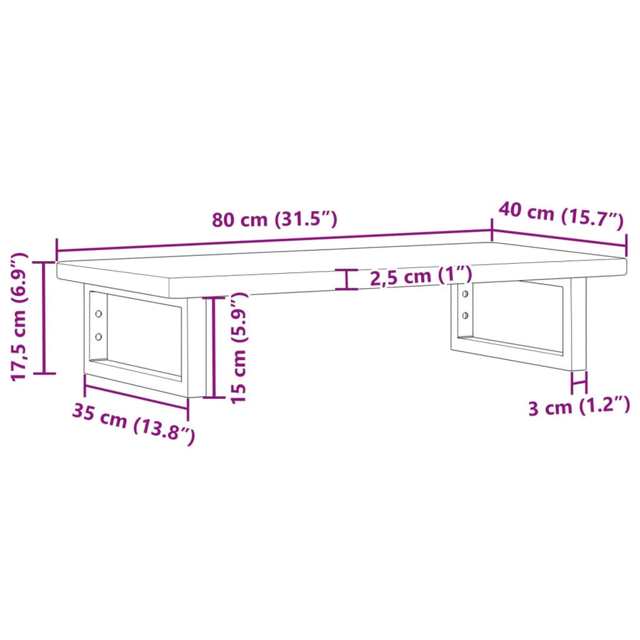 Badkamer wandschap staal en massief eikenhout