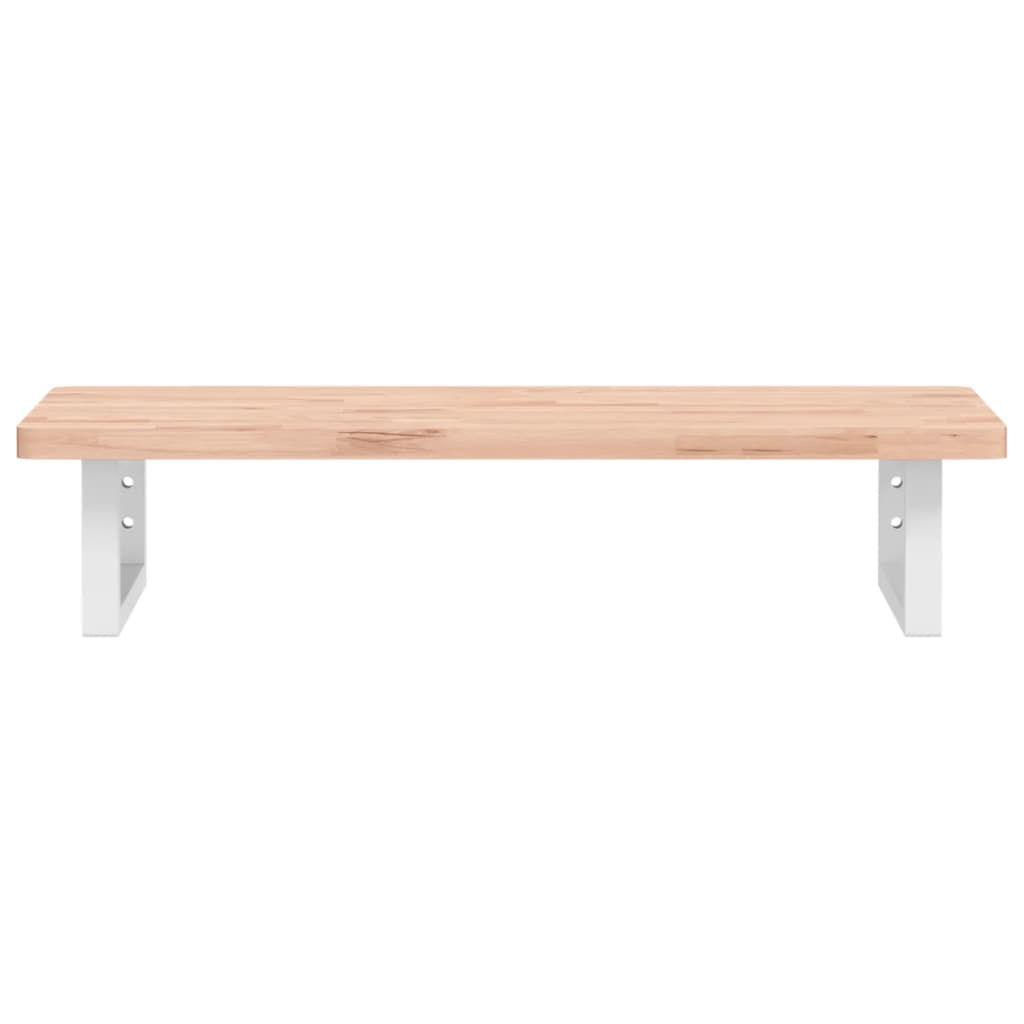 Badkamer wandschap staal en massief beukenhout
