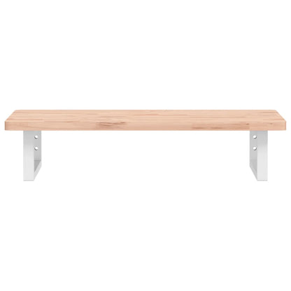 Badkamer wandschap staal en massief beukenhout