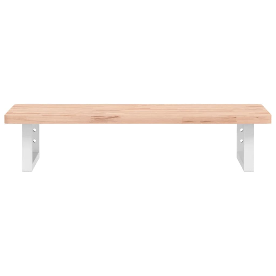Badkamer wandschap staal en massief beukenhout