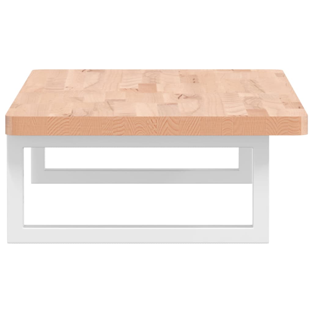 Badkamer wandschap staal en massief beukenhout