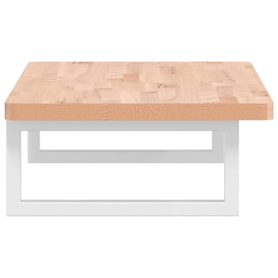 Badkamer wandschap staal en massief beukenhout