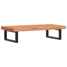 Badkamer Wandschap Staal En Massief Beukenhout 1 80 x 40 x 4 cm Donkerbruin en zwart
