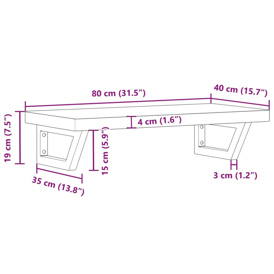 Badkamer wandschap staal en massief beukenhout