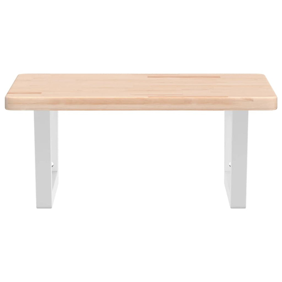Badkamer wandschap staal en massief eikenhout