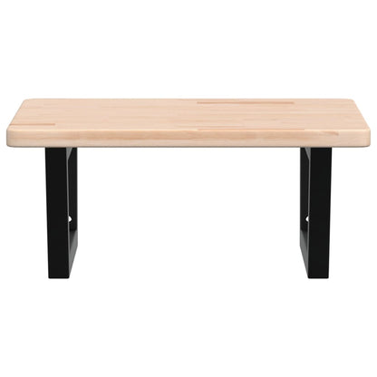 Badkamer wandschap staal en massief eikenhout